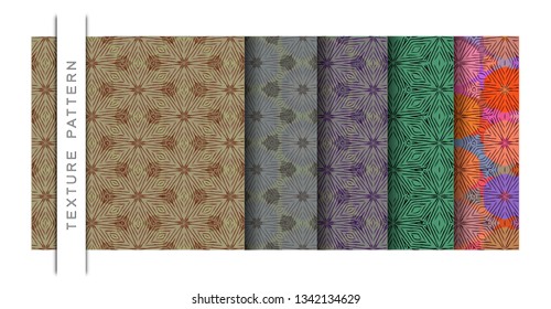 Set of Beautiful Vector Illustration Luxury Pattern of Wallpaper Background for Add Content.