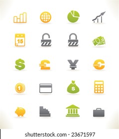 Set of beautiful vector web icons vol.3 Finance