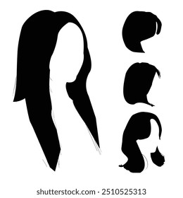 Conjunto de cabelo ondulado bonito estilo A