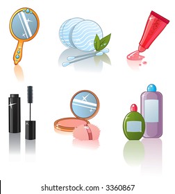 Juego de iconos de belleza