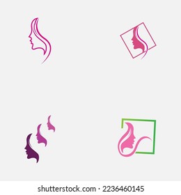 set of beauty logo vector illustration design 