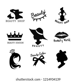 Set of beauty salon icon vectors