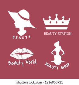 Set of beauty salon icon vectors