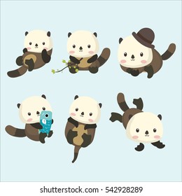 Set of beavers.