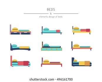 A set of beds in outline style