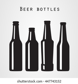 Set of beer bottles 