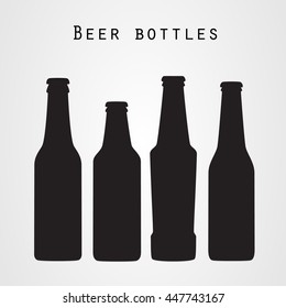 Set of beer bottles 