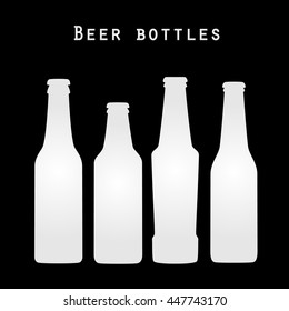 Set of beer bottles 