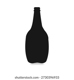 Conjunto con botellas de cerveza y vasos iconos vectoriales.....