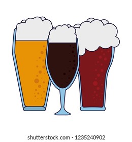 Set of beer cups