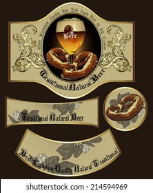 set of beer elements