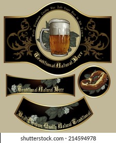 set of beer elements