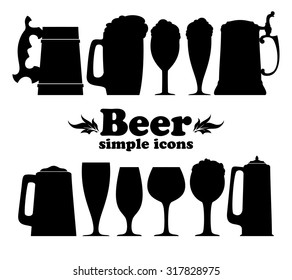 set of beer icons