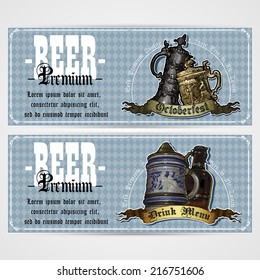 set of beer labels