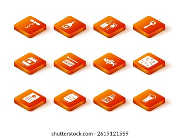 Set Beer menu, can, Street signboard with, Bottle opener, Dried fish, Glass of beer and bubbles icon. Vector