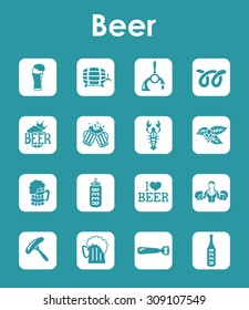 It is a set of beer simple web icons