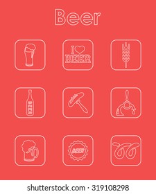 It is a set of beer simple web icons