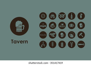 It is a set of beer simple web icons