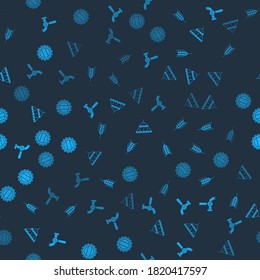 Set Beer tap, Wheat, Massive steel chandelier and Bottle cap on seamless pattern. Vector.