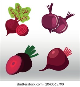 set of Beetroot icon, line isolated or logo isolated sign symbol vector, outline and stroke style Collection of high-quality vector illustration,