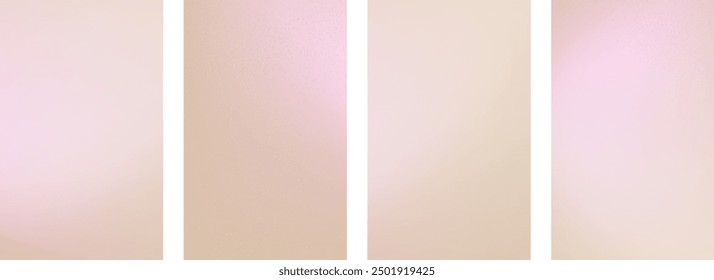 Set of beige abstract background. Elegant ivory gradient. Simple, cosmetic soft banner in cream and champagne colors.