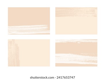 Beige abstrakte Hintergründe. Vorlage für Banner, Poster. Japanische Kunstdecken. Vektorgrafik.