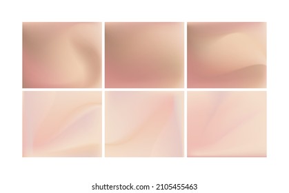 Set beige gradient vector backgrounds 