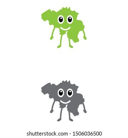 a set of Belgium map mascots