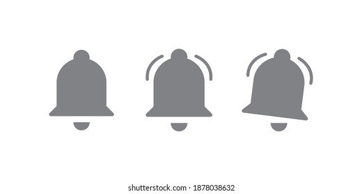 Conjunto de iconos de campana ilustración vectorial
