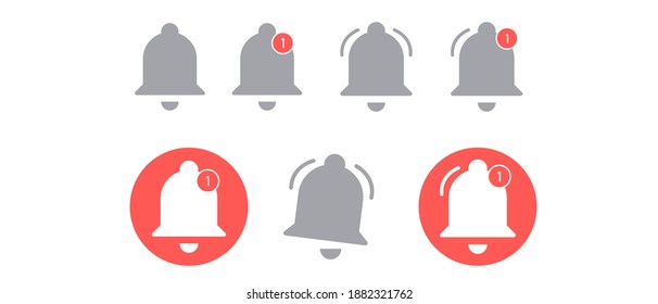 Iconos de campanas ilustraciones vectoriales