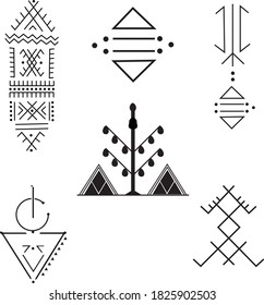 A Set Of Berber Tattoos 