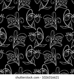 Set of berries vector illustration. Doodle style. Design, print, logo, decor, textile, paper