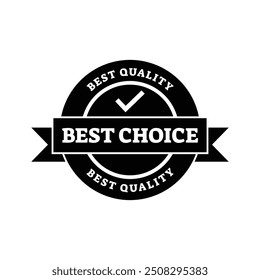 Set of best choice stamp, label, or logo. Vector illustration for web design
