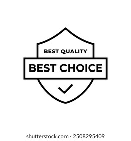 Conjunto de carimbos, etiquetas ou logotipos de melhor escolha. Ilustração vetorial para web design