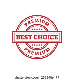 Conjunto de carimbos, etiquetas ou logotipos de melhor escolha. Ilustração vetorial para web design