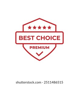 Conjunto de la mejor opción de sello, etiqueta o logotipo. Ilustración vectorial para el Diseño web