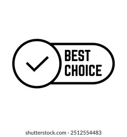 Set of best choice stamp, label, or logo. Vector illustration for web design