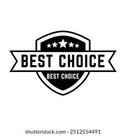 Conjunto de carimbos, etiquetas ou logotipos de melhor escolha. Ilustração vetorial para web design