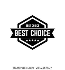 Conjunto de carimbos, etiquetas ou logotipos de melhor escolha. Ilustração vetorial para web design