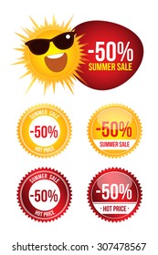 Set Best Discount Labels. Price sign icon. Special offer symbol. Stars stickers. Certificate emblem labels. Vector. Tags. Stickers for sale messages. Commercial elements and badges with sale messages.