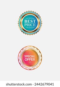 Conjunto de insignias de best seller ilustración vectorial