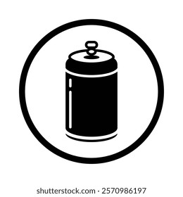 Set of Beverage, beer and brewing icon collection. Soda can, beer symbol. Vector Illustration.