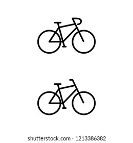 a set of bicycle icons