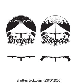 Set of bicycle logos, badges and design elements