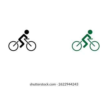 conjunto de símbolo de bicicleta ícone design vetor isolado fundo transparente