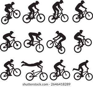 set of bicycles poses pack