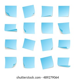 Set of big collection paper sale stickers curled corners of white sheet. Vector sale stickers illustration EPS10