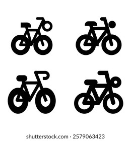 A set of bike icon vector illustration