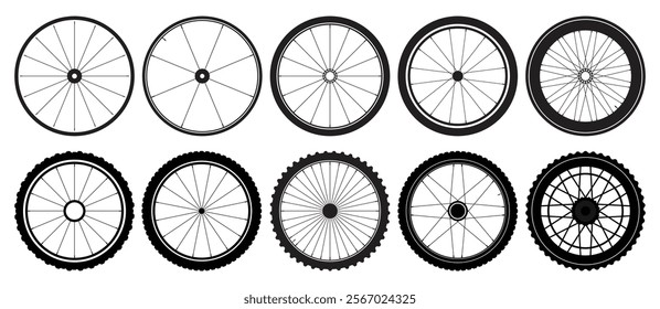set of bike wheels collection