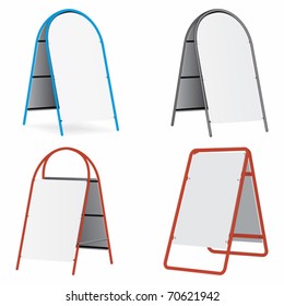 Set of billboards